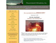 Tablet Screenshot of discernment-ministries.com